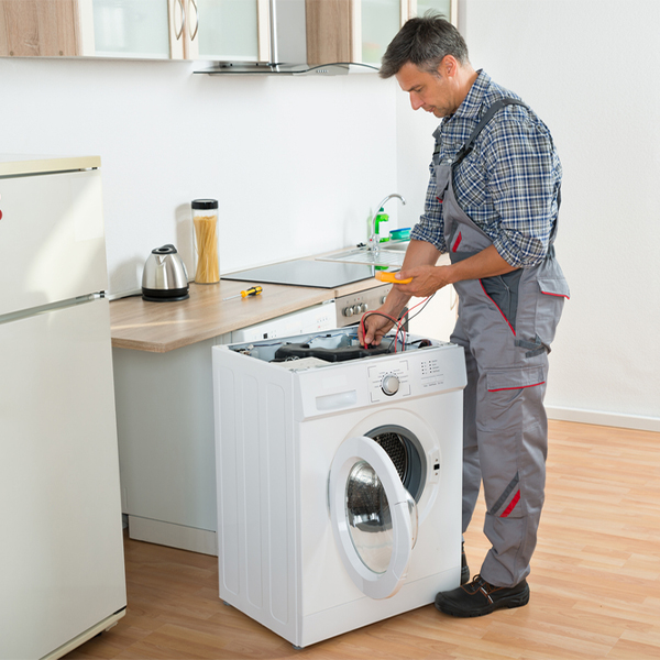 can you walk me through the steps of troubleshooting my washer issue in Kings Mills